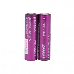 Rechargeable battery 18650 3000mAh 35A flat top (2pcs) - Efest