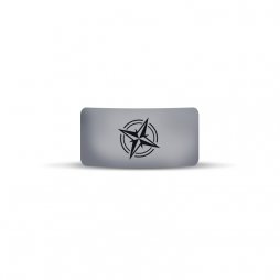 Vape Band Gray Logo Compass 22 to 26mm