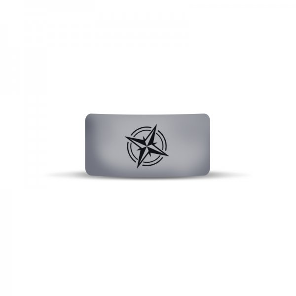 Vape Band Gray Logo Compass 22 to 26mm