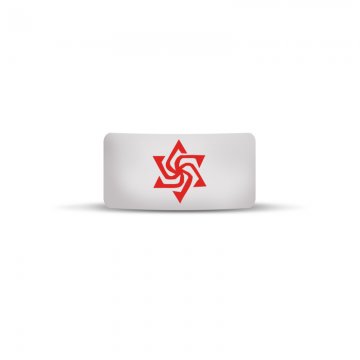 Vape Band White Star Logo 22 to 26mm