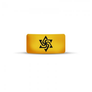 Vape Band Yellow Star Logo 22 to 26mm