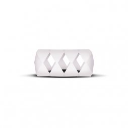 Vape Band White Bubble Diamond 24 to 28mm