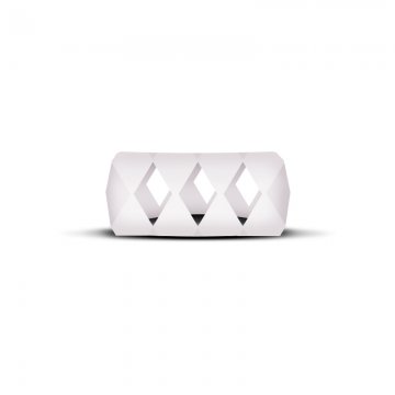 Vape Band White Bubble Diamond 24 to 28mm
