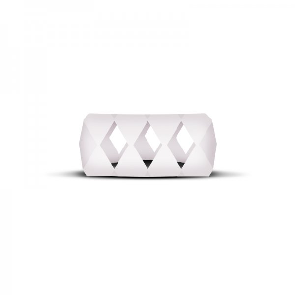 Vape Band White Bubble Diamond 24 to 28mm