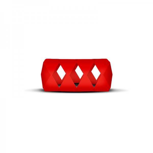 Vape Band Red Bubble Diamond 24 to 28mm
