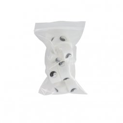 Vape Band Blanc Logo Ying-Yang 22 à 26mm