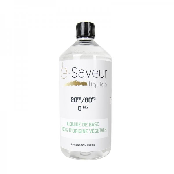 Base 20PG / 80VG 500ml / 1L - e-Saveur