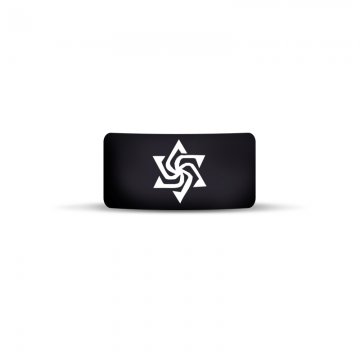 Vape Band Noir Logo Etoile 22 à 26mm