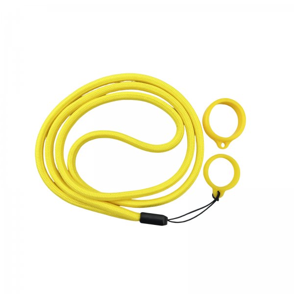 Lanière Avec Anneau Silicone Yellow (1pc)