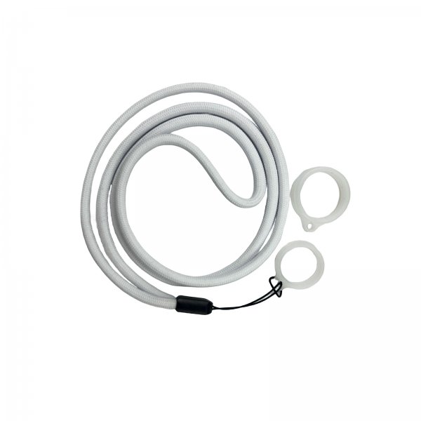 Lanyard With Silicone Ring White (1pc)