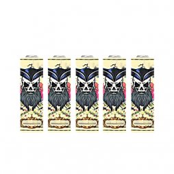 Wraps pour accus 18650 (5pcs) Skull Pirate