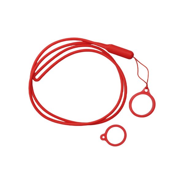 Lanière Réglable Avec Anneau Silicone Red (1pc)