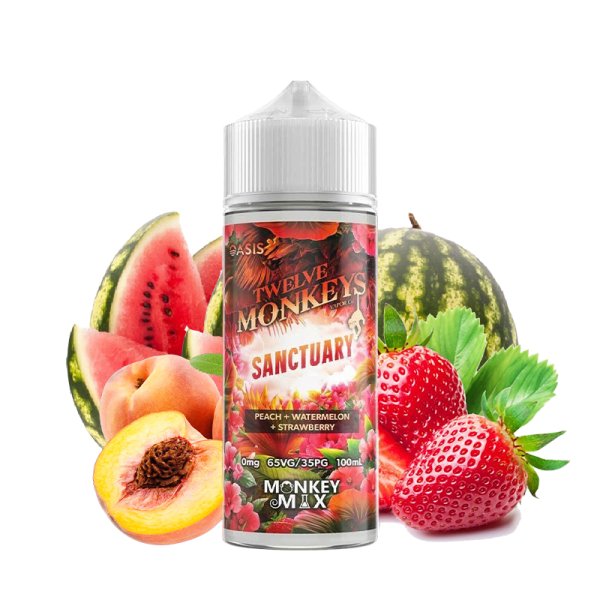Sanctuary Monkey Mix 0mg 100ml - Twelve Monkeys
