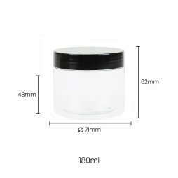 Pot en Plastique Transparent 180ml