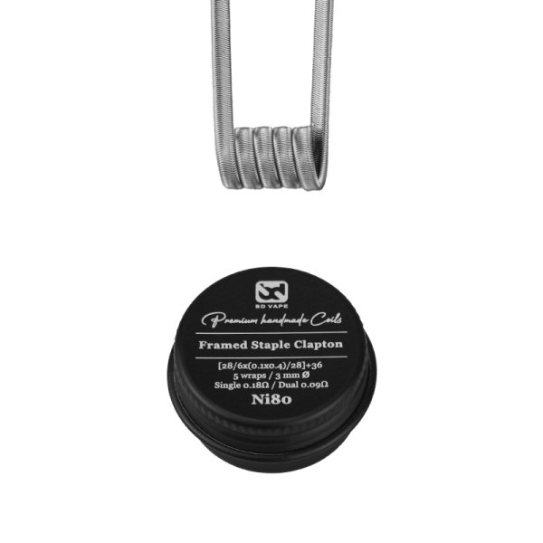 Framed Staple Clapton Ni80 0.18Ω Handmade (2pcs) - Fumytech