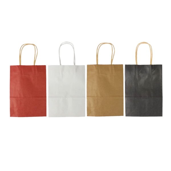 Sac Kraft poignées Torsadés Brun 15x8x21 (50pcs) S