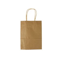 Sac Kraft poignées Torsadés Brun16x8x21(50pcs) S