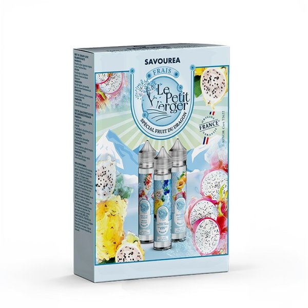 Pack Spécial Fruit du Dragon Frais 0mg 50ml (3pcs) - Le Petit Verger by Savourea