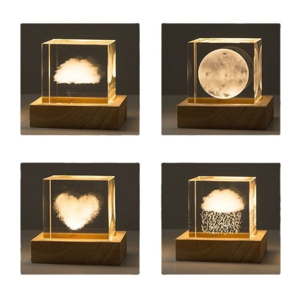 Cristal ornements de cubes