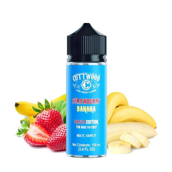 [Destockage] Strawberry Banana 0mg 100ml - Cuttwood Lush Series