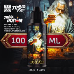 Potion Gandalf (Pêche/Ananas/Mangue/Passion/Fruits rouges) 0mg 100ml - Tribal Force