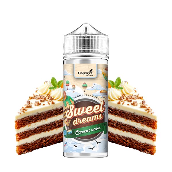 Carrot Cake 0mg 100ml - Sweet Dreams by Omerta Liquids