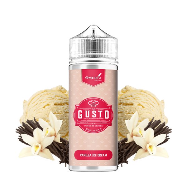 Vanilla Ice Cream 0mg 100ml - Gusto by Omerta Liquids