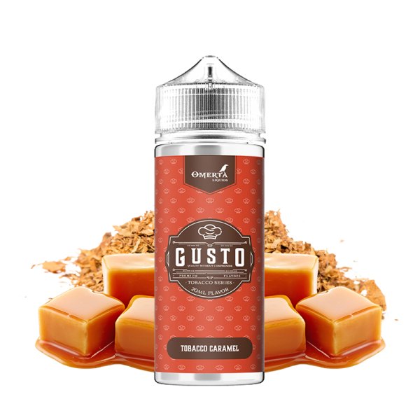 Tobacco Caramel 0mg 100ml - Gusto by Omerta Liquids