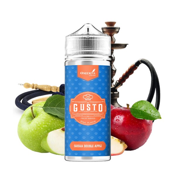 Shisha Double Apple 0mg 100ml - Gusto by Omerta Liquids