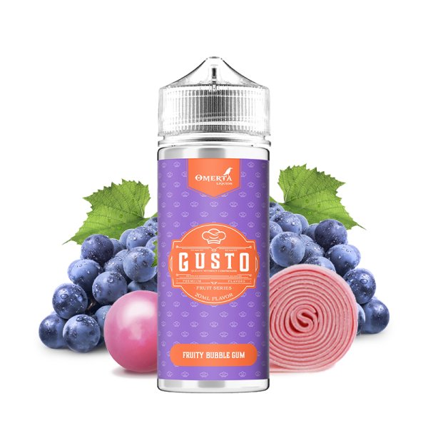 Fruity Bubble Gum 0mg 100ml - Gusto by Omerta Liquids