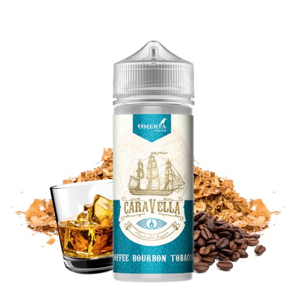 Coffee Bourbon Tobacco 0mg 100ml - Caravella by Omerta Liquids
