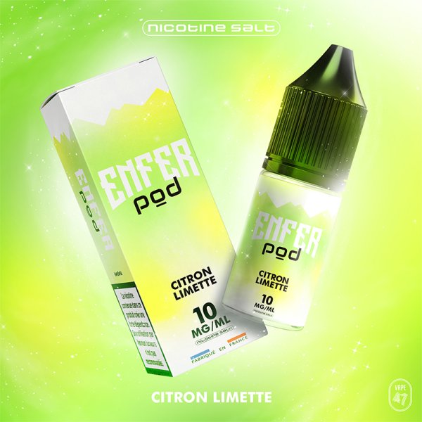 Citron Limette Nic Salt 10ml - ENFER POD by ENFER