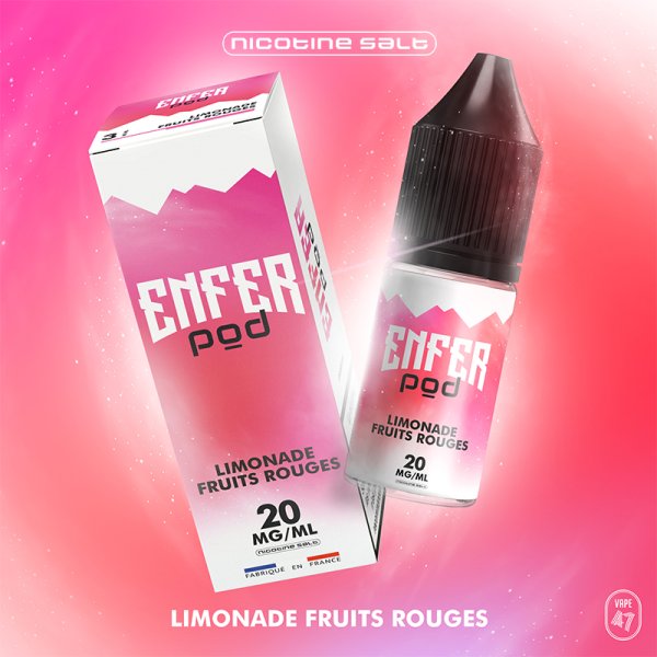 Limonade Fruits Rouges Nic Salt 10ml - ENFER POD by ENFER