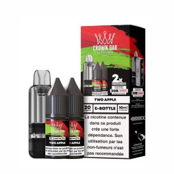 Cartouche Cubic 30k 10+2ml (1pcs) + E-liquides 20mg 10ml (2pcs) - Crown Bar by Al Fakher