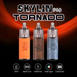Skylin Empty Fillable Tornado Pod Lion Leather Orange - Gobar