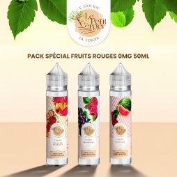 Pack Spécial Fruits Rouges 0mg 50ml (3pcs) - Le Petit Verger by Savourea