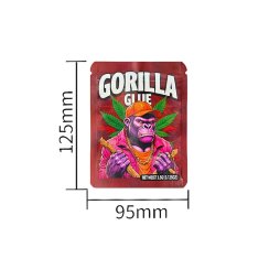 Gorilla & Monkey Snap-Closing Pouch 12.5x9.5cm