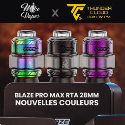 Blaze Pro Max RTA 28mm New Colors - Thunder Cloud x Mike Vapes