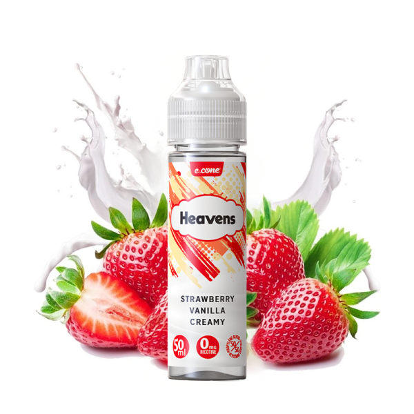 strawberry vanilla creamy 0mg 50ml - Heavens by Vape Maker