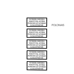 Petites Étiquettes d'Avertissement sur la Nicotine (5pcs)