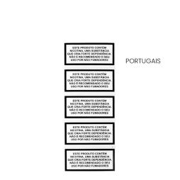 Small Nicotine Warning label (5pcs)