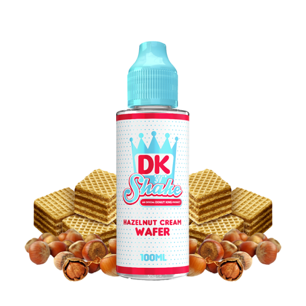 Hazelnut Cream Wafer 0mg 100ml - DK N' Shake by Donut King