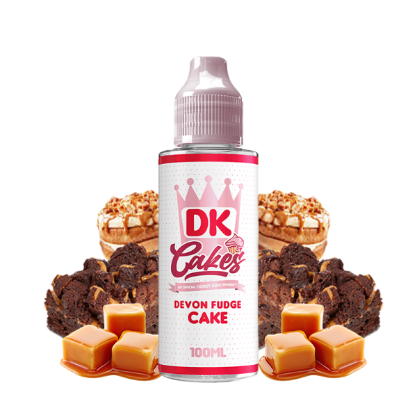Devon Fudge Cake 0mg 100ml - DK Cakes by Donut King