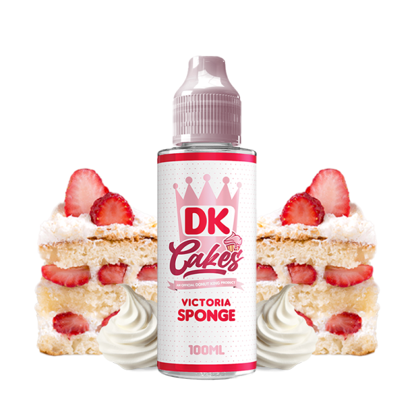 Victoria Sponge 0mg 100ml - DK Cakes by Donut King