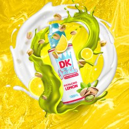 Pistachio Lemon 0mg 100ml - DK N' Shake by Donut King
