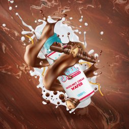 Hazelnut Cream Wafer 0mg 100ml - DK N' Shake by Donut King