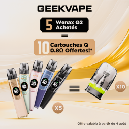 [Offer] 5+10 Kit Pod Wenax Q2 1250mAh - Geekvape