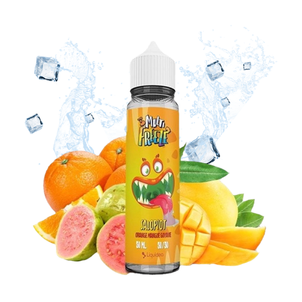 Salopiot Orange Mangue Goyave 0mg 50ml - Liquideo Multifreeze