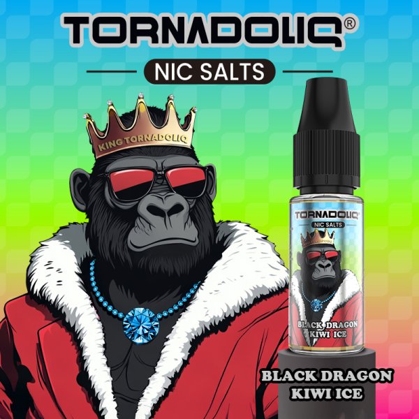 Black Dragon Kiwi Ice 20mg 10ml - Tornadoliq