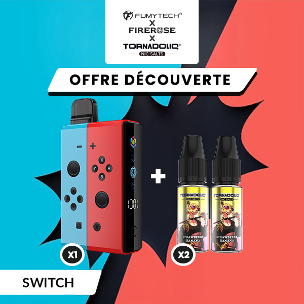 [Offre Découverte] Pack n°2 Klip's Switch + 2 E-liquides Tornadoliq - Fumytech & Firerose x Tornadoliq